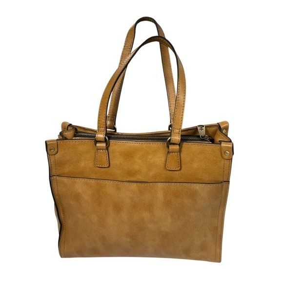 Patricia Nash Leather Ava Sand Woven Medium Tote - Picture 3 of 7